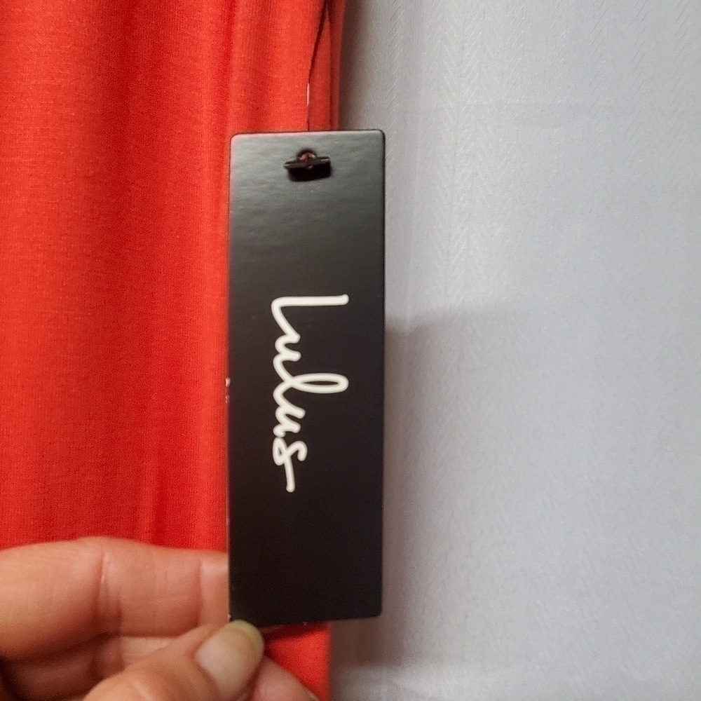 NWT Lulus Shield & Sword Red Sleeveless Maxi Dress with Pockets - Picture 8 of 9